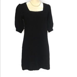 Agua black cashmere sweater dress, size S